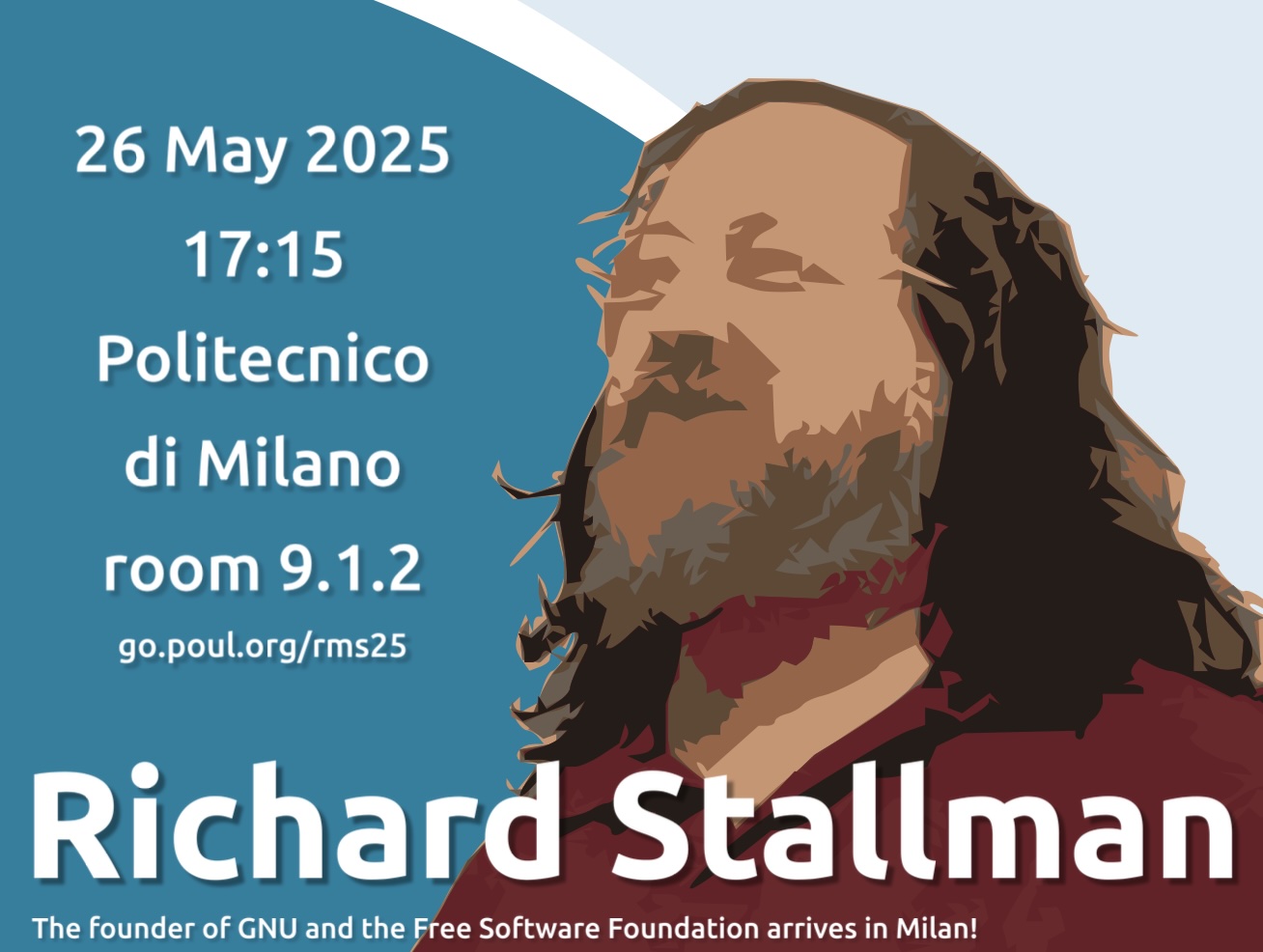 FediMedia e POuL portano Stallman a Milano!